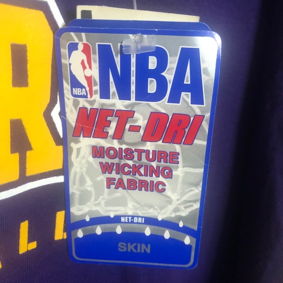 🇺🇸 NBA Lakers Purple Net-Dri T-Shirt, Size XL - Picture 4 of 6